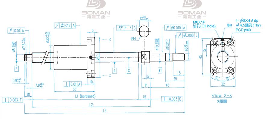 TBI XSVR01210B1DGC5-230-P1 tbi滚珠丝杆质量