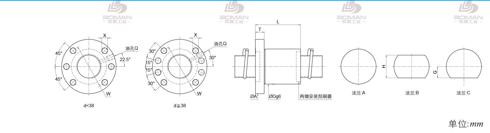 PMI FSDN2510B-4.0P pmi滚珠丝杆的轴环作用